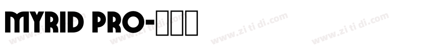 Myrid pro字体转换